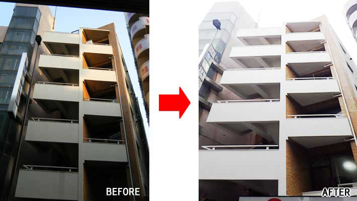 東京都世田谷区 ドエルクレイン外壁塗装工事